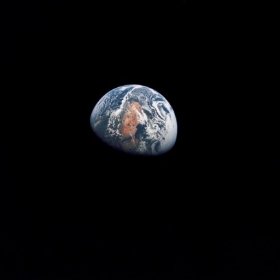 Apollo 10 image of Earth taken from 100,000 miles.  [Credit: NASA]